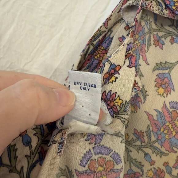 Vintage Old Navy Y2K Midi Dress Womens 10 Floral Boho Artsy Coquette - Picture 13 of 14